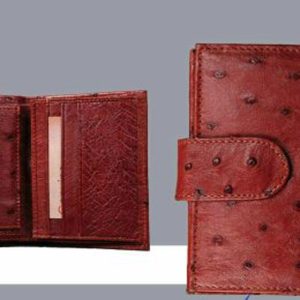 کیف جیبی چرمی با چرم اصل شترمرغ – مدل کلاسیک و خاص