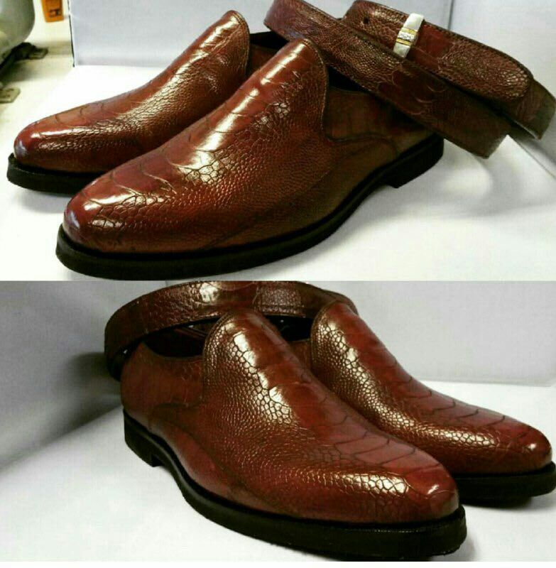 photo 2025 04 23 12 06 11 استفاده از پوست شترمرغ در تولید کفش‌های لوکس و با دوام